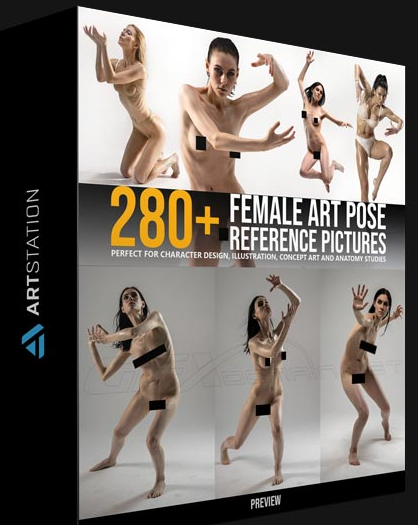 ARTSTATION – 280+ FEMALE ART POSE REFERENCE PICTURES BY GRAFIT STUDIO (Premium)