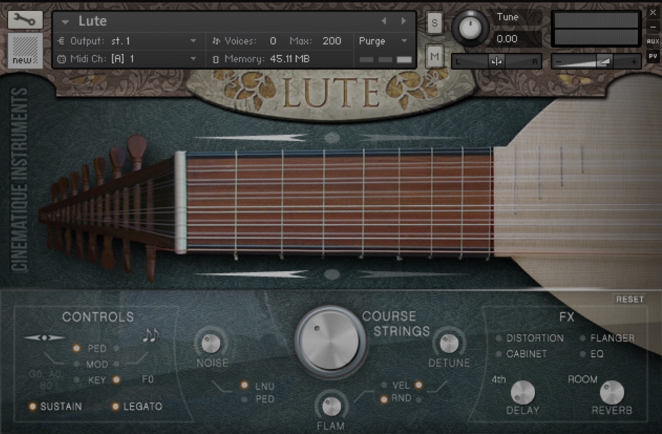 Cinematique Instruments Lute Content [Halion] (Premium)