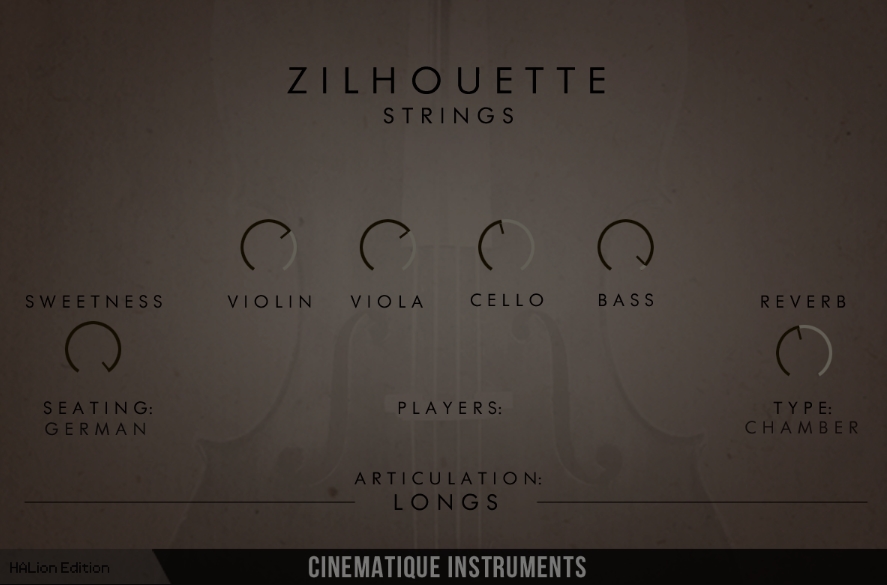 Cinematique Instruments Zilhouette Strings Content [Halion] (Premium)