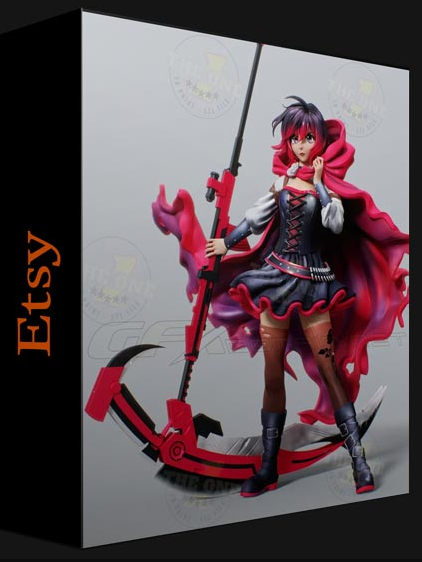 ETSY – RUBY ROSE 3D PRINTS STL FILE