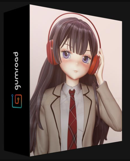 GUMROAD – ANIME SCHOOL GIRL – BLENDER 3.0 FULL PROCESS VIDEOS & 3D MODEL (Premium)