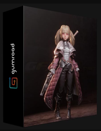 GUMROAD – CREATE AN MMORPG CHARACTER STYLE IN BLENDER – REAL-TIME PROCESS (Premium)