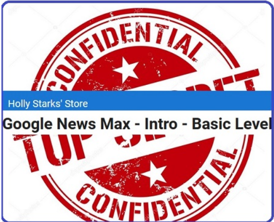 Holly Starks’ Store – Google News Max – Intro – Basic Level (Premium)