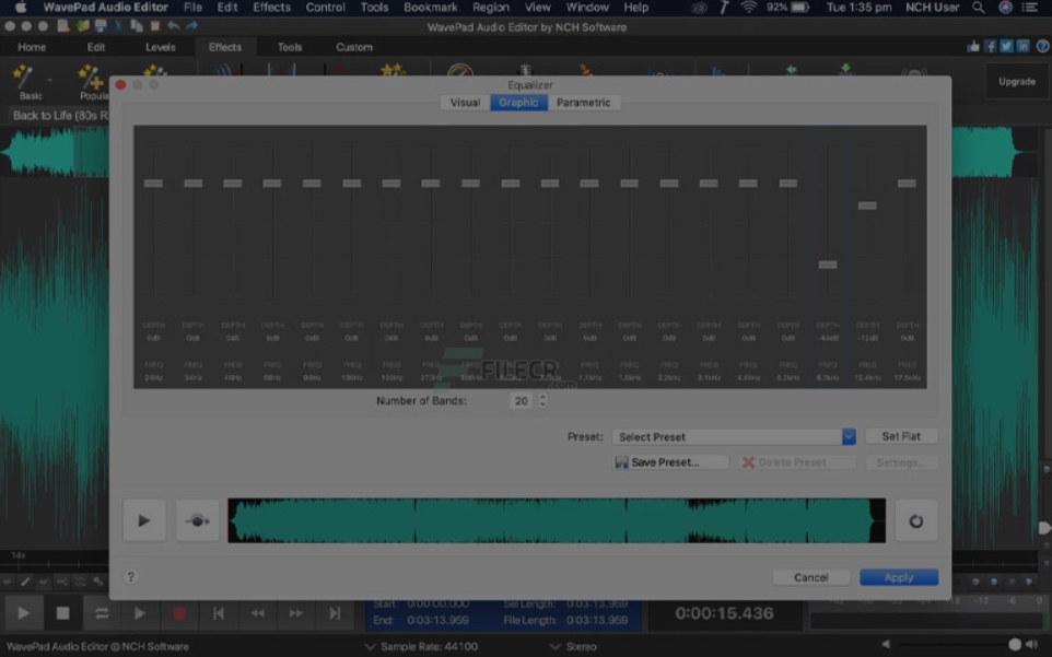 NCH WavePad Audio Editor Pro v16.41 [MacOSX]