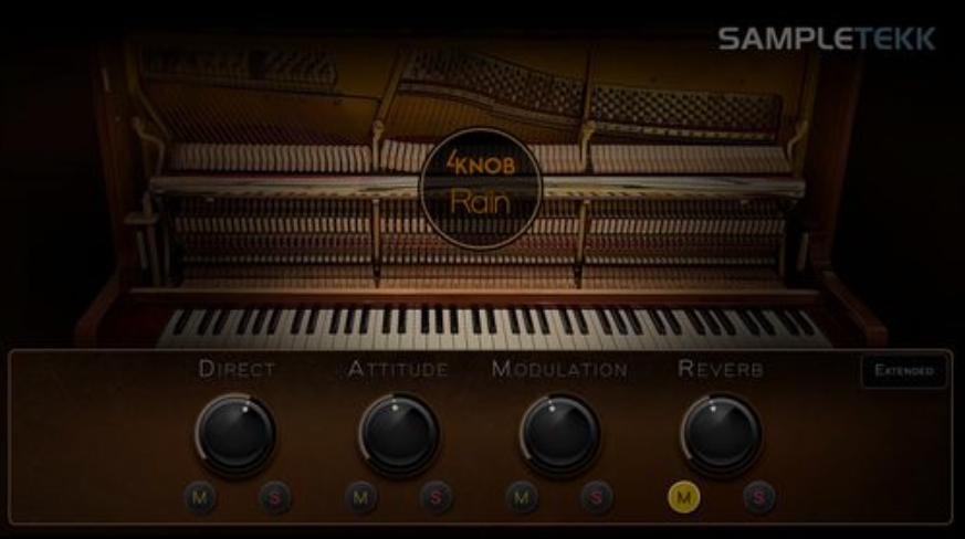 SampleTekk 4Knob Rain Piano [Halion]