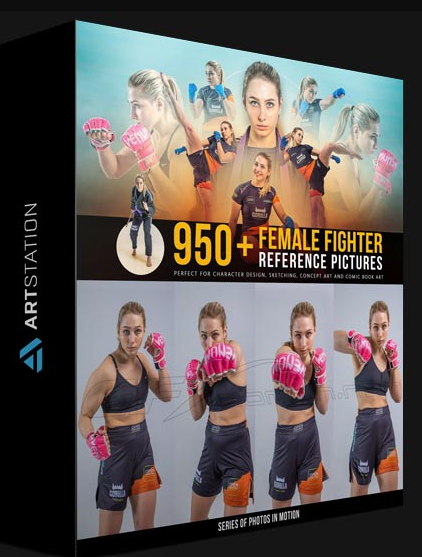 ARTSTATION – 950+ FEMALE FIGHTER REFERENCE PICTURES BY GRAFIT STUDIO (Premium)