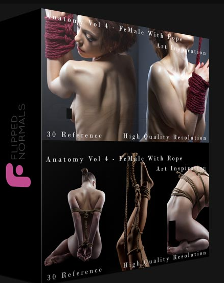 FLIPPED NORMALS – ANATOMY VOL 4 – FEMALE WITH ROPE – ART INSPIRATION (Premium)