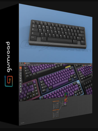 GUMROAD – BLENDER KEYBOARD RENDER KIT 2 BY IMPERFECTLINK (Premium)