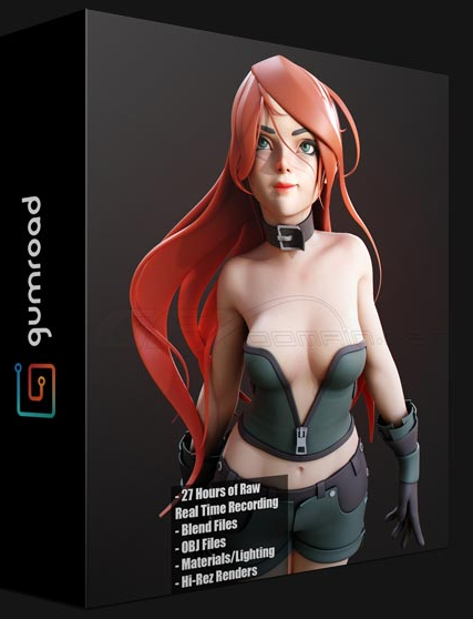 GUMROAD – THE WITCH – CHARACTER CREATION IN BLENDER (Premium)