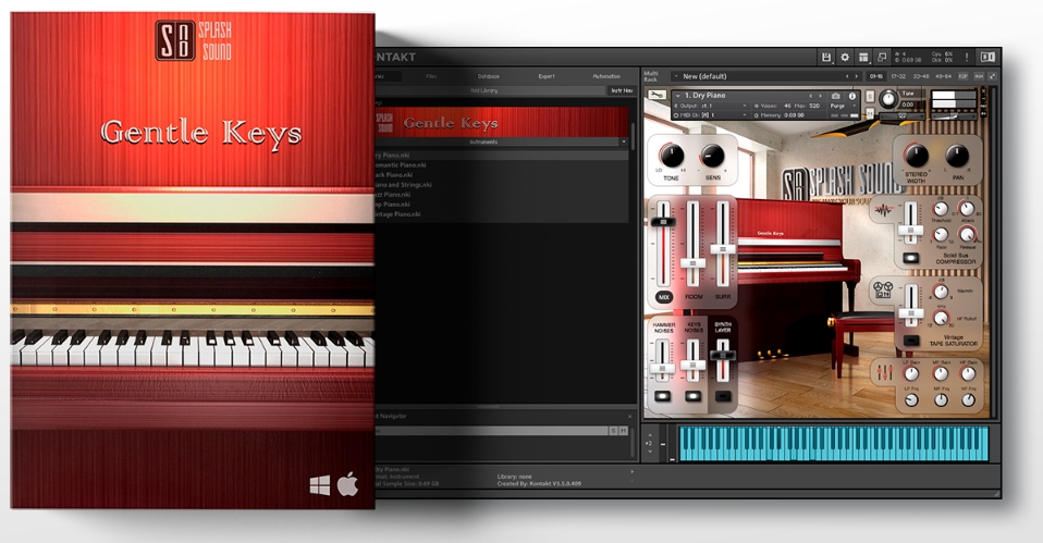 Splash Sound Gentle Keys v1.1.01 PROPER [KONTAKT] (Premium)