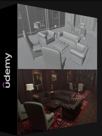 UDEMY – CREATE A VICTORIAN ROOM WITH BLENDER AND SUBSTANCE PAINTER (Premium)