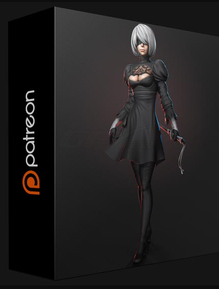 PATREON – CHARACTER SCULPT PACKAGE #44 – 2B NIER:AUTOMATA BY YANSCULPTS (Premium)