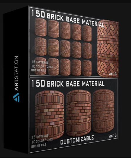 ARTSTATION – 150 BRICK BASE MATERIAL – VOL13 (Premium)