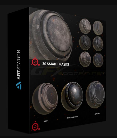 ARTSTATION – 30 SMART MASKS FOR SUBSTANCE PAINTER BY ELSI (Premium)