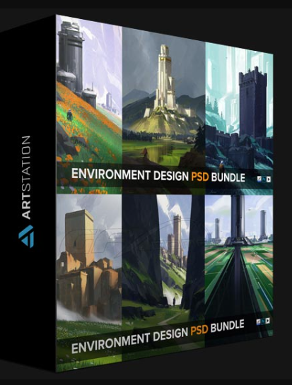 ARTSTATION – ENVIRONMENT DESIGN -PSD BUNDLE BY SATHISH KUMAR