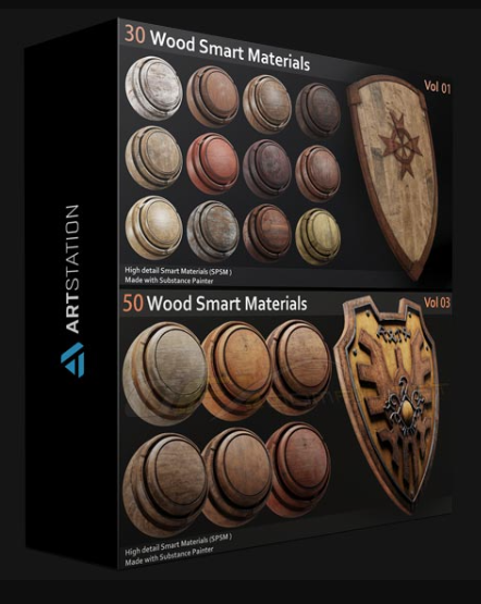 ARTSTATION – WOOD SMART MATERIALS COLLECTION VOL 1-3