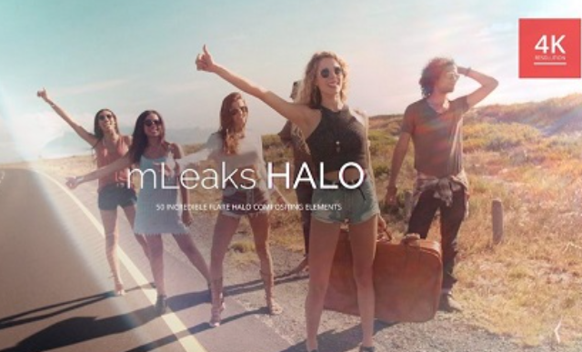 MotionVFX – mLeaks HALO 50 High Quality 4K Light Leak Overlays (Premium)