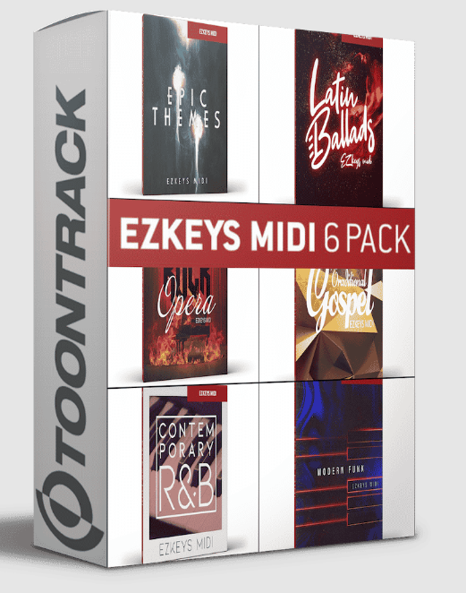 TOONTRACK EZKEYS MIDI 6 PACK (Win & Mac ) (Premium)