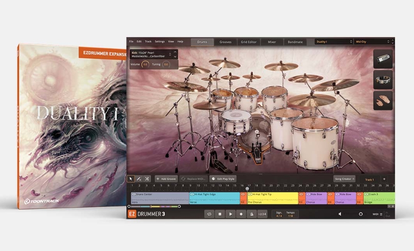 Toontrack Duality I EZX [EZDrummer, Superior Drummer] (Premium)