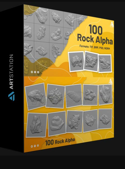 ARTSTATION – 100 ROCK ALPHA BY ALPHA HOUSE (Premium)