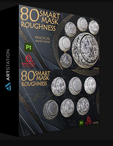 ARTSTATION – 80 PRACTICAL AND USEFUL ROUGHNESS SMART MASK HIGH QUALITY – VOL 04 BY ART TALENT STUDIO (Premium)