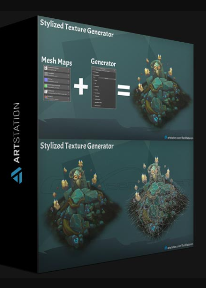 ARTSTATION – STYLIZED TEXTURE GENERATOR FOR SUBSTANCE PAINTER BY ANTON RABARSKYI (Premium)