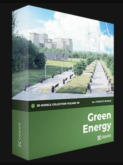 CGAXIS – GREEN ENERGY 3D MODELS COLLECTION – VOLUME 119 (Premium)