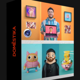 DOMESTIKA – 3D SELF-PORTRAIT CREATION FOR SOCIAL MEDIA IN CINEMA 4D (Premium)