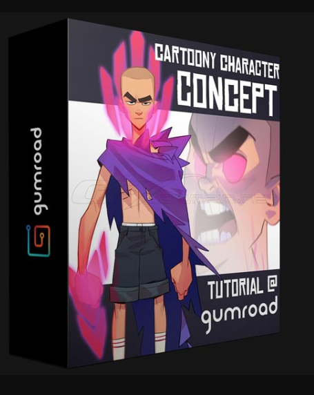 GUMROAD – CARTOONY CHARACTER CONCEPT TUTORIAL – MAX GRECKE