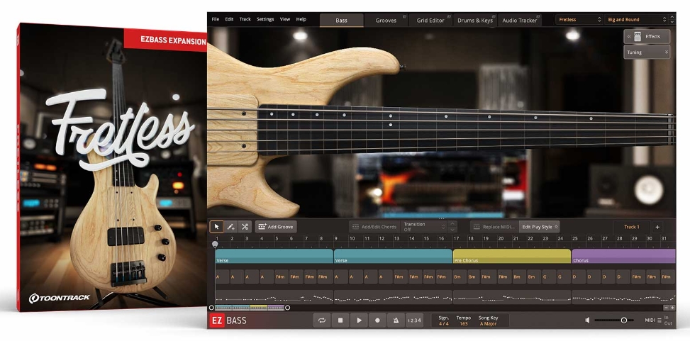 Toontrack Fretless EBX v1.0.2 [MacOSX] (Premium)