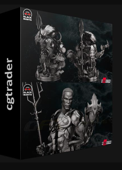 CGTRADER – B3DSERK BLACK MANTA BUST 3D PRINT MODEL