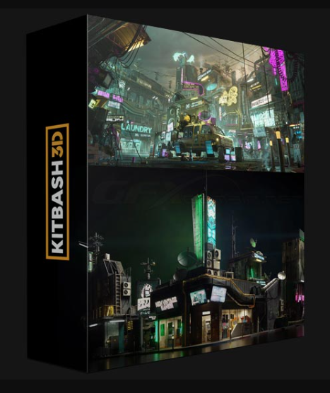 KITBASH3D – CYBER DISTRICT