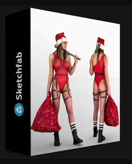 SKETCHFAB – SANTA’S BAD GIRL COMING TO YOU