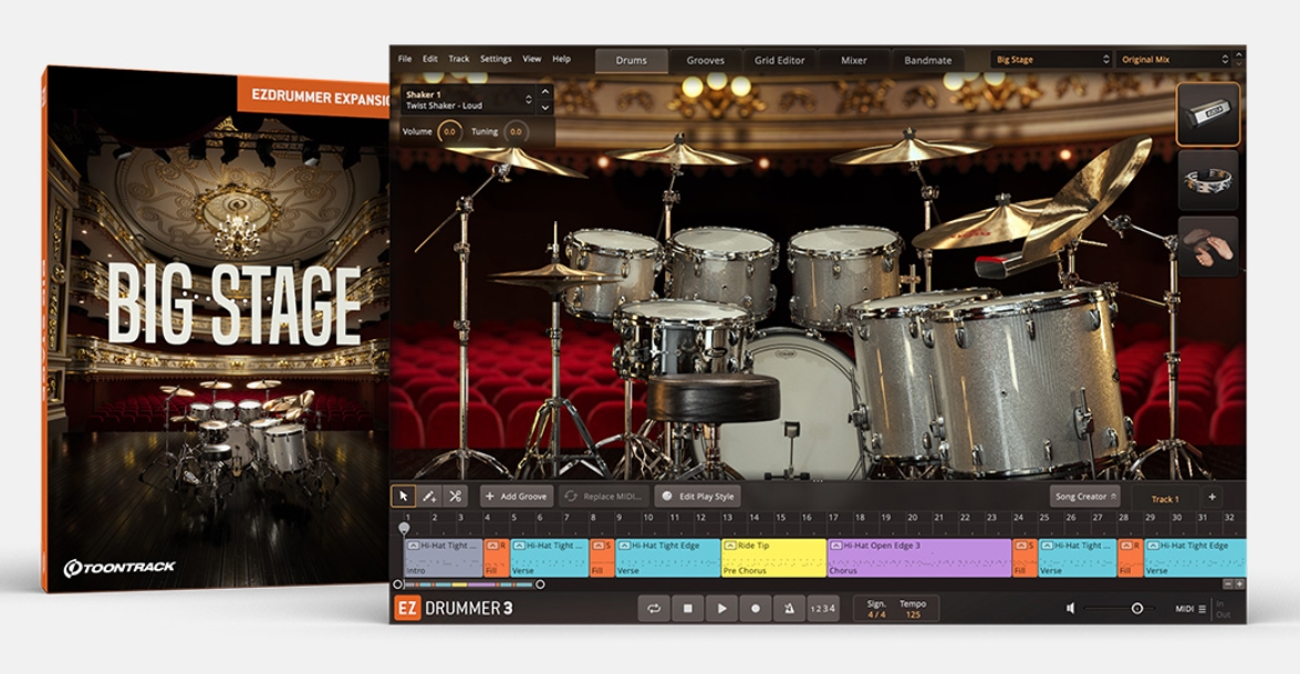 Toontrack Big Stage EZX v1.0.1 [EZDrummer, Superior Drummer]