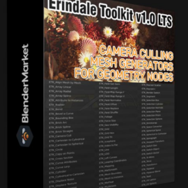 BLENDER MARKET – ERINDALE TOOLKIT – ADVANCED GEOMETRY NODES GROUPS V3.3 (Premium)