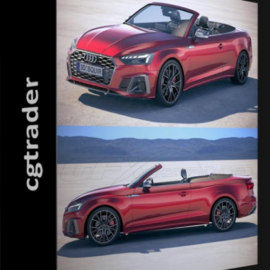 CGTRADER – AUDI S5 CABRIO 2020 3D MODEL (Premium)