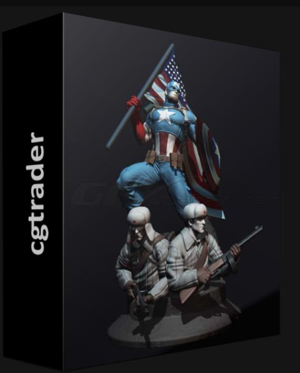 CGTRADER – CAPTAIN AMERICA MINIATURES 3D MODEL READY TO PRINT