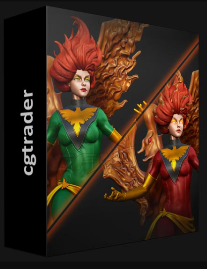 CGTRADER – JEAN AND DARK PHOENIX 3D PRINT MODEL