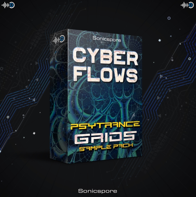 Sonicspore CYBER FLOWS Psytrance Grids [WAV, MiDi]