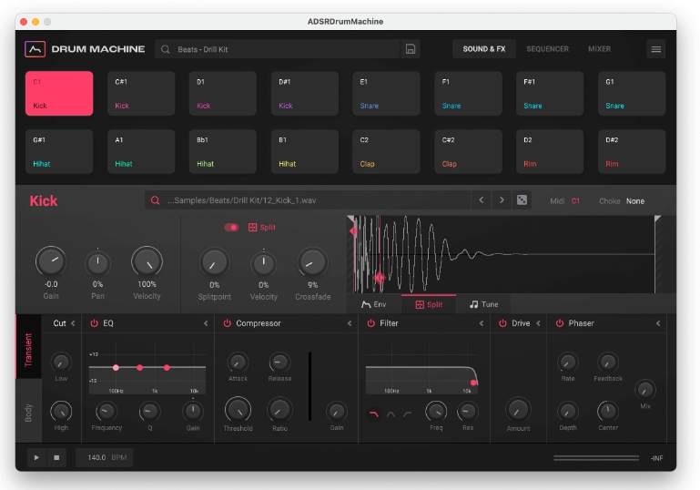 ADSR Sounds Drum Machine v1.1.4 [WiN]