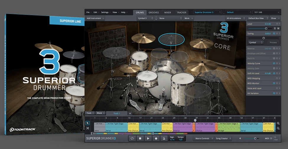 Toontrack Superior Drummer 3 v3.3.4 [U2B] Update [MacOSX]