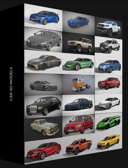 CAR 3D MODELS BUNDLE DECEMBER 2022