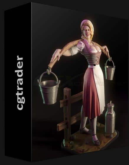 CGTRADER – ANNA – THE MILKMAID 3D PRINT MODEL