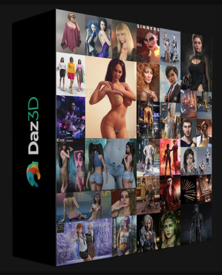 DAZ3D, POSER BUNDLE 1 DECEMBER 2022