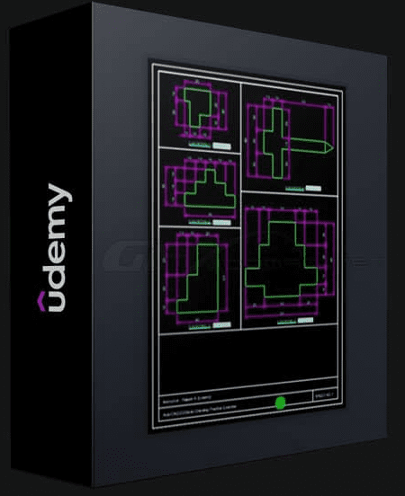 UDEMY – AUTOCAD 2D DRAWING PRACTICE EXERCISE COURSE FOR BEGINNERS