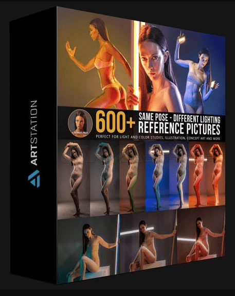 ARTSTATION – 600+ SAME POSE DIFFERENT LIGHTING REFERENCE PICTURES BY GRAFIT STUDIO