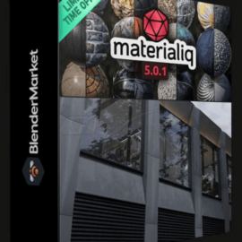 BLENDER MARKETPLACE – MATERIAL LIBRARY MATERIALIQ – CYCLES & EEVEE MATERIALS MATERIAL (Premium)