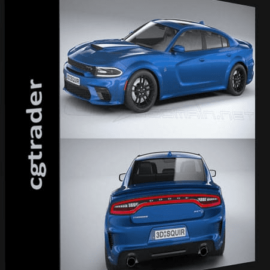 CGTRADER – DODGE CHARGER SRT HELLCAT WIDEBODY 2020 3D MODEL (Premium)