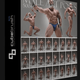 CUBEBRUSH – MALE ART POSES 500+ REFERENCE PICTURES (Premium)