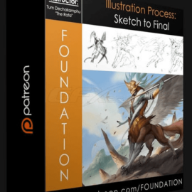 FOUNDATION PATREON – ILLUSTRATION PROCESS – SKETCH TO FINAL WITH THE RAFA (premium)